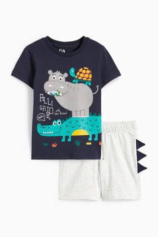 Set cộc tay navy / con vật