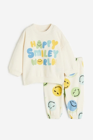 Set nỉ kem / Smiley World