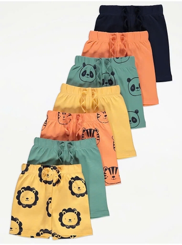 Quần shorts (7 quần) vàng / con vật