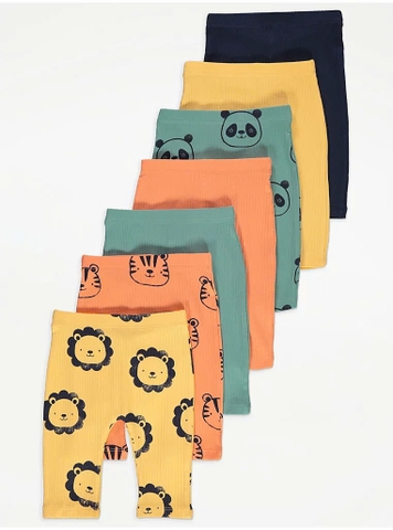 Quần leggings (7 quần) vàng / con vật