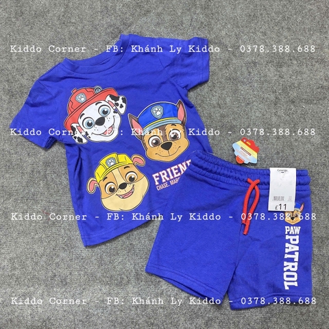Set cộc tay xanh biển / Paw Patrol George