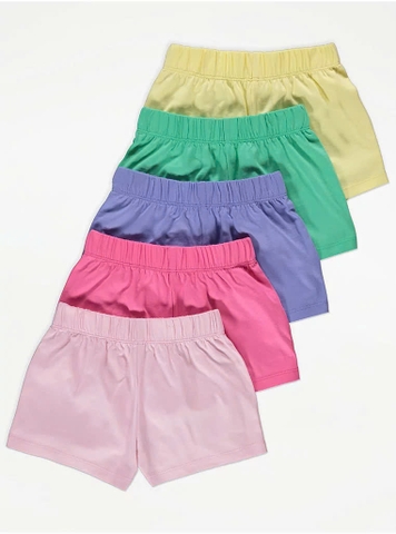 Quần shorts (5 quần) hồng, vàng, xanh