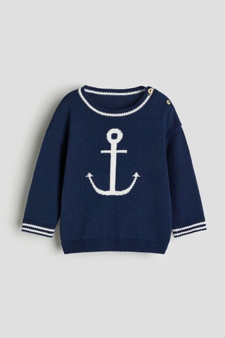 Áo len navy / mỏ neo