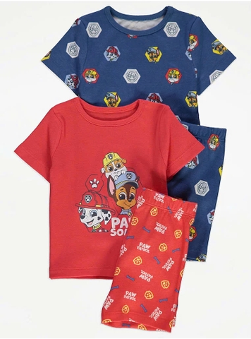 Set cộc tay (2 bộ) đỏ / Paw Patrol