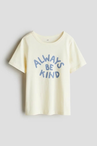 Áo phông vàng nhạt / Always Be Kind