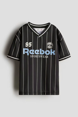 Áo phông đen / Reebok (bé lớn)