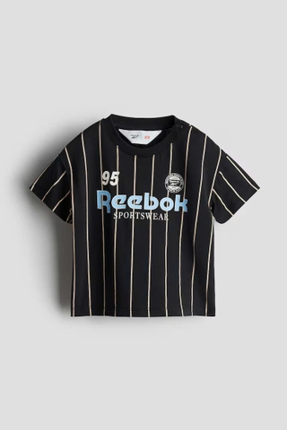 Áo phông đen / Reebok (bé trai)