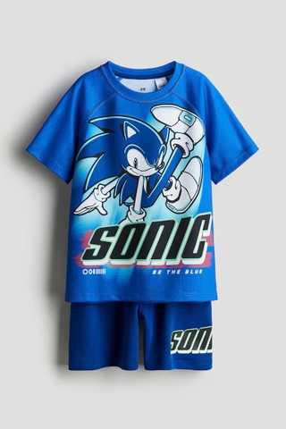 Set cộc tay xanh biển / Sonic