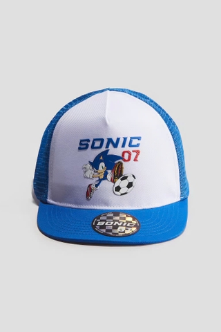 Mũ snapback trắng / Sonic