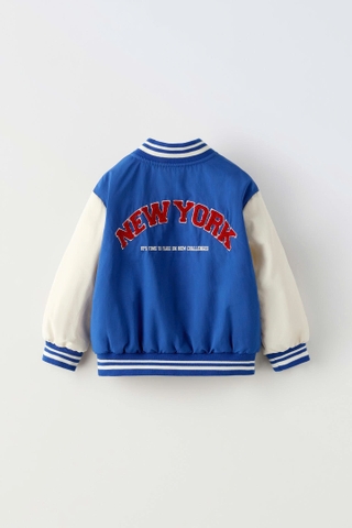 Áo bomber xanh biển / New York