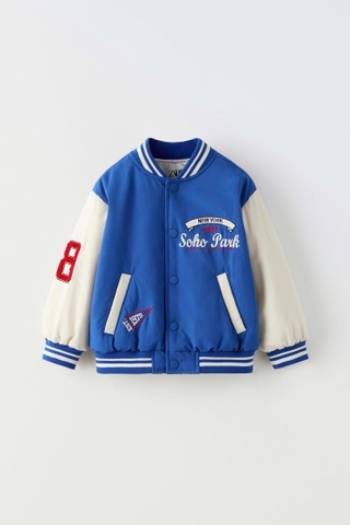 Áo bomber xanh biển / New York