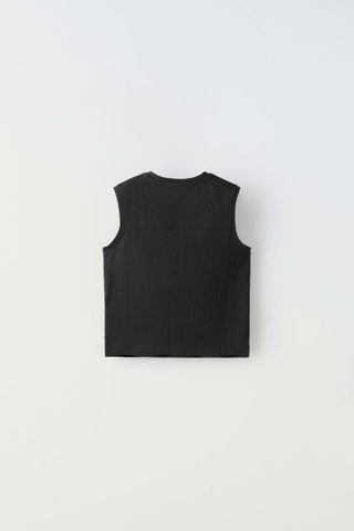 Áo ba lỗ đen Zara