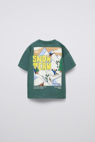 Áo phông xanh lá / Snow Team