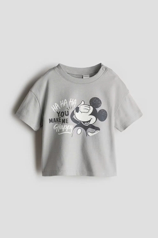 Áo phông xám nhạt / Mickey