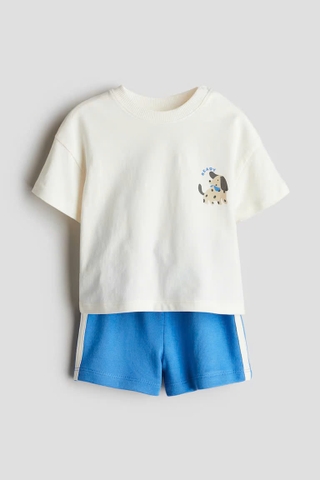Set cộc tay trắng / cún