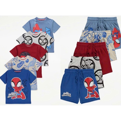 Set cộc tay xanh biển đậm / Spiderman