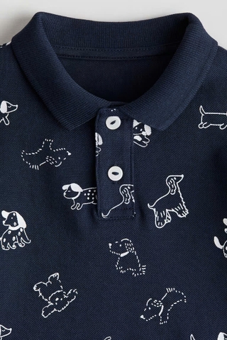 Áo polo navy / cún
