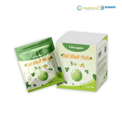 Viên ngậm Chỉ Khái Thảo - Hộp 12 gói (6 viên/gói)