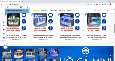 Địa chỉ cung cấp bể cá cảnh mini để bàn Hà Nội