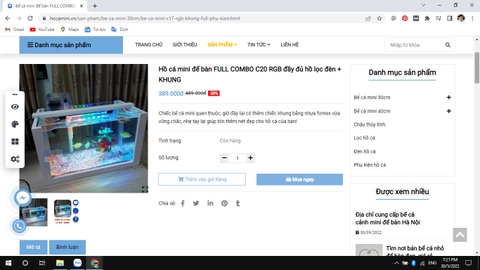 Địa chỉ cung cấp bể cá cảnh mini để bàn Hà Nội