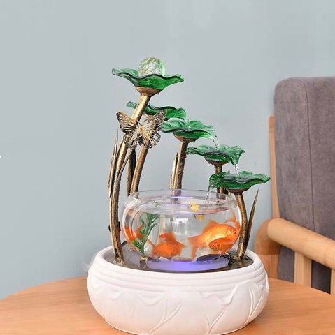 Bí kíp sử dụng bể cá mini phong thủy người mệnh Mộc