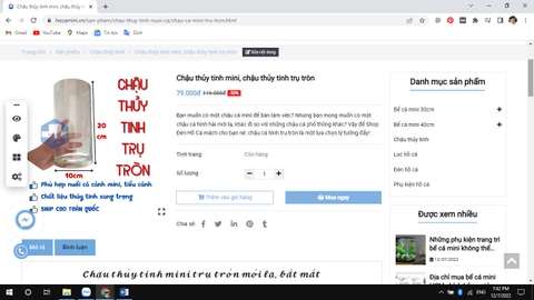 Bể cá mini hình trụ có ý nghĩa gì?