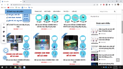 Cách đặt bể cá mini phong thuỷ mệnh Kim