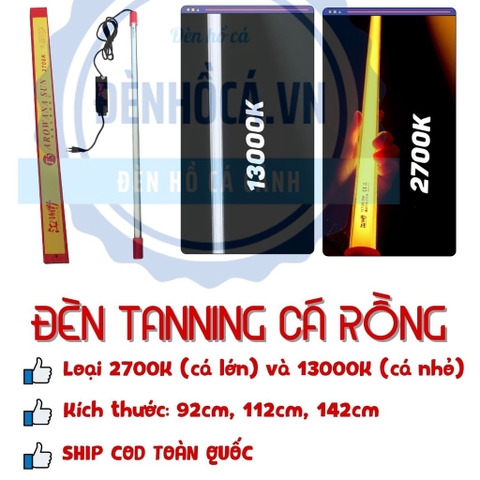 [Mã PET80K giảm 8% tối đa 80K đơn 350K] Đèn hồ cá, đèn cá rồng chuyên Tanning cá rồng Rồng, Quá Bối