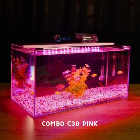 Bể cá mini 40cm COMBO đầy đủ CHỌN MẪU phù hợp nuôi cá cảnh mini để bàn