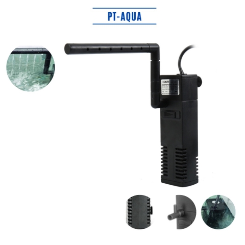 Lọc hồ cá loại chìm có ống nhô lên tạo thác