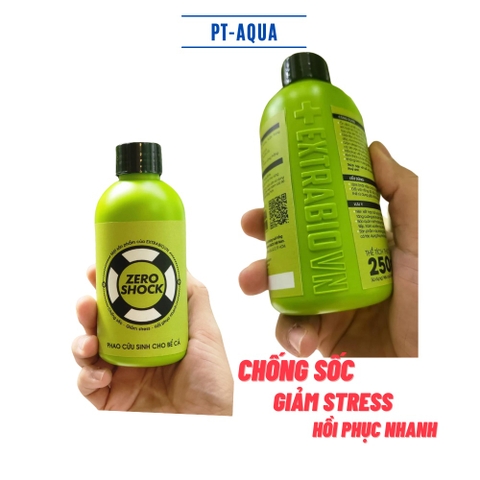 Extra Bio ZERO SHOCK 250ml - Chống sốc | Giamr stress | Hồi phục nhanh cho cá cảnh