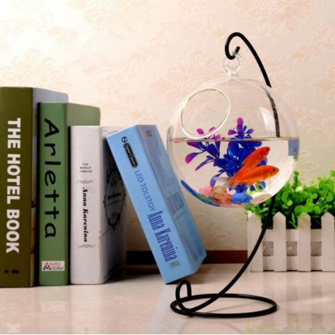 Bể cá mini treo chữ C để bàn