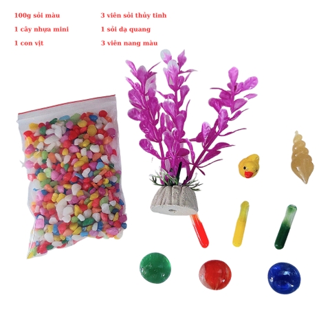 Bộ trang trí bể cá mini cho hồ nhỏ