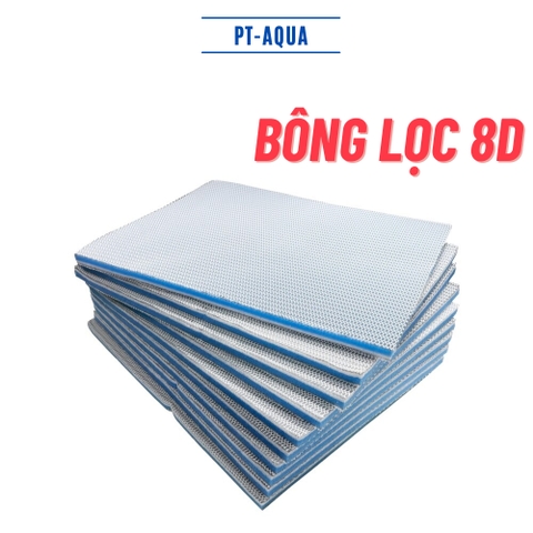 Bông Lọc 8D Thế Hệ Mới | Bông lọc nước bể cá lọc thô , lọc mịn sạch thoát nước tốt cho hồ cá cảnh