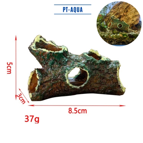 Khúc gỗ nhựa trang trí bể cá , làm hang trú ẩn cho cá , tép cảnh , phụ kiện thủy sinh
