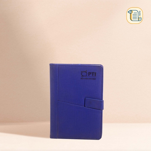 HÀNG ĐẶT Sổ A5 kẻ ngang bìa da khuy từ 70gsm,200 trang, để thẻ