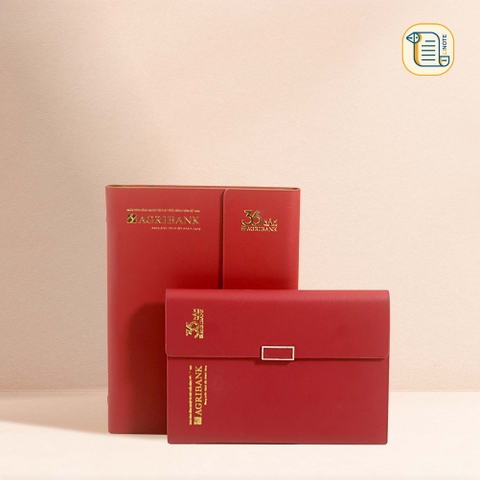 HÀNG ĐẶT Sổ còng ba khúc B5 kẻ ngang bìa da 70gsm,200 trang, ngăn phụ, cài bút