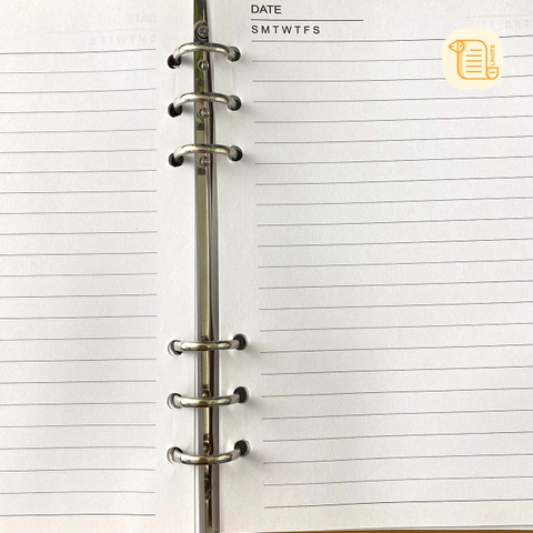 HÀNG ĐẶT Sổ còng B5 kẻ ngang bìa da vân vải 70gsm,200 trang, ngăn phụ, cài bút, tay cài