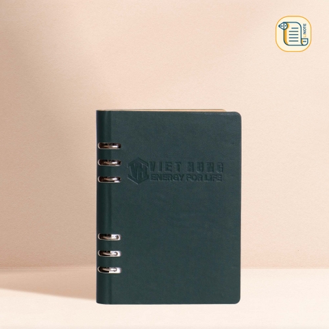 HÀNG ĐẶT Sổ còng B5 kẻ ngang bìa da cứng 70gsm,200 trang