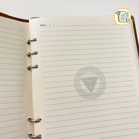 HÀNG ĐẶT Sổ còng B5 kẻ ngang bìa da cứng 70gsm,200 trang