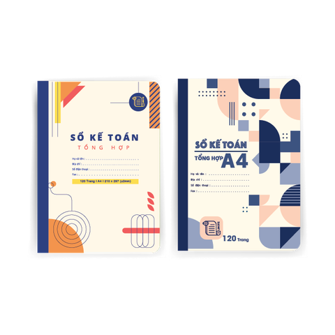 Vở kẻ ngang A4 KẾ TOÁN 120-320 Trang, 60gsm