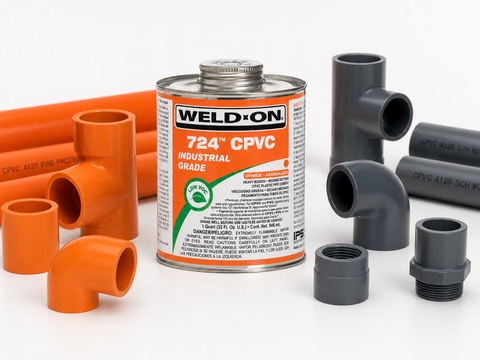 Keo dán CPVC Weld-On 724 dùng cho ống và phụ kiện CPVC hệ PCCC và công nghiệp