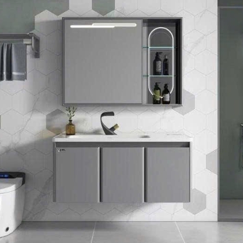 Bộ tủ chậu lavabo, tủ gương phòng tắm TC 014