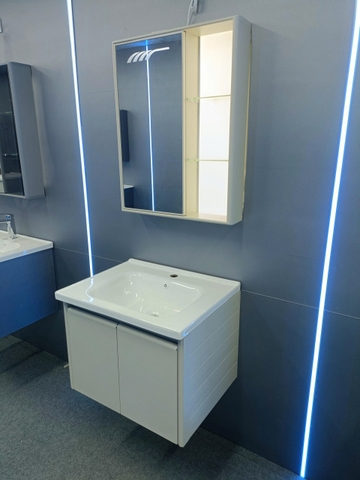 Bộ tủ chậu lavabo, tủ gương phòng tắm TC 015-60