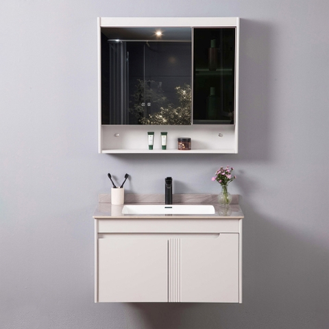 Bộ tủ chậu lavabo, tủ gương phòng tắm MW2805