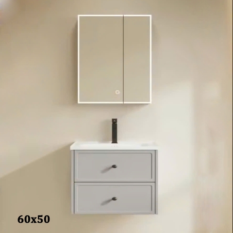 Bộ tủ chậu lavabo, tủ gương phòng tắm CR-290