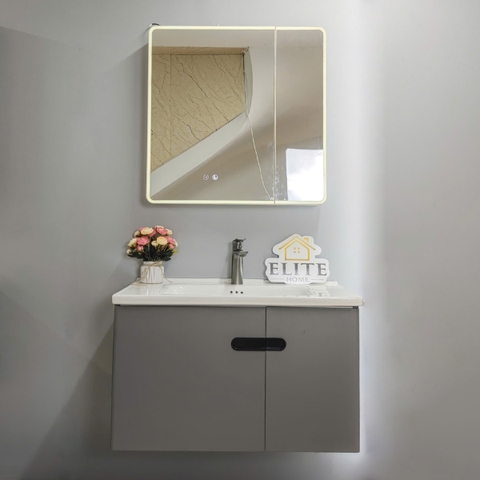Bộ tủ chậu lavabo, tủ gương phòng tắm 2501-80