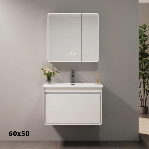 Bộ tủ chậu lavabo, tủ gương phòng tắm CR-808