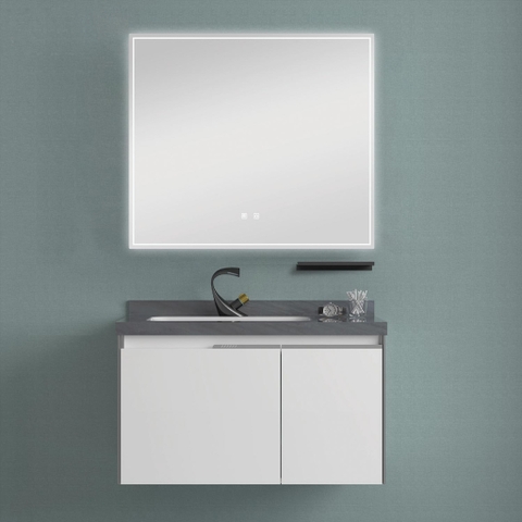 Bộ tủ chậu lavabo, tủ gương phòng tắm MW6631R