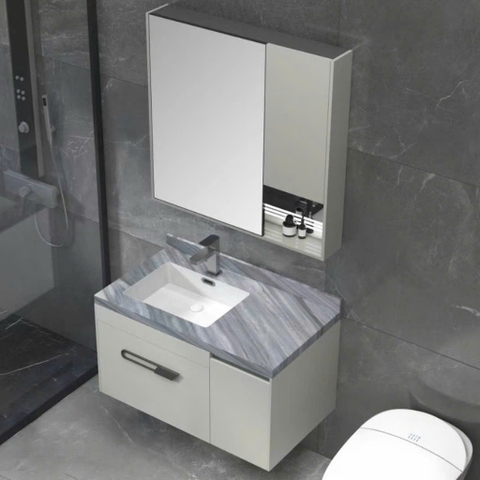 Bộ tủ chậu lavabo, tủ gương phòng tắm CR-225